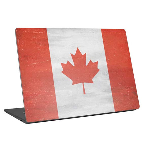 Canada Flag Distressed Universal Laptop 12in (9.8 x 6.8in) Skin